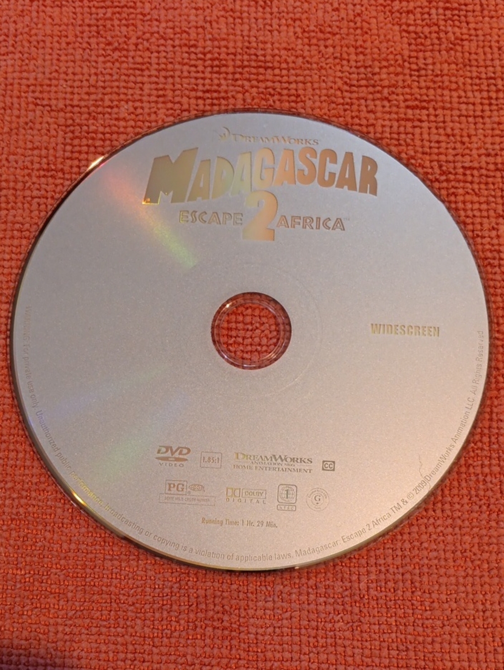 2/$12 Madagascar: Escape 2 Africa (DVD) *NO CASE*